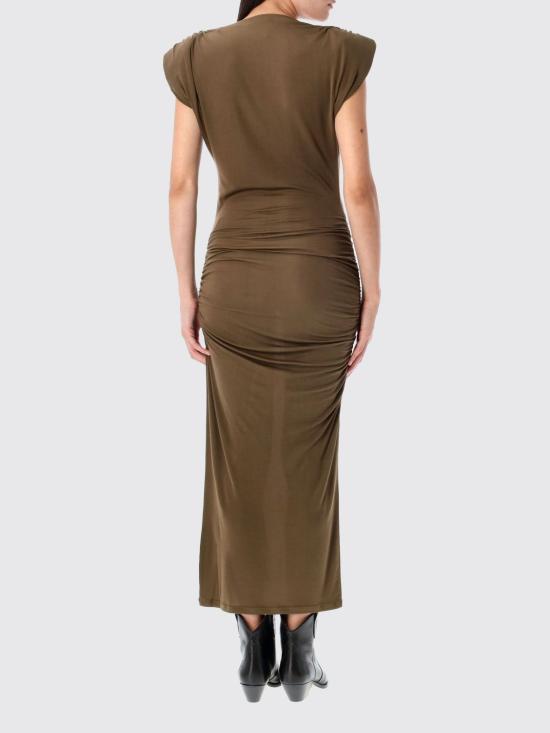 25FW 이자벨마랑에뚜왈 롱 원피스 RO0802FAC3K01E 67KI Kaki - ISABEL MARANT ETOILE