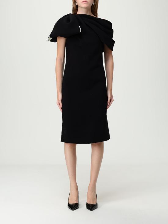 25FW 막스마라 미디 원피스 2521226057600 004 Black