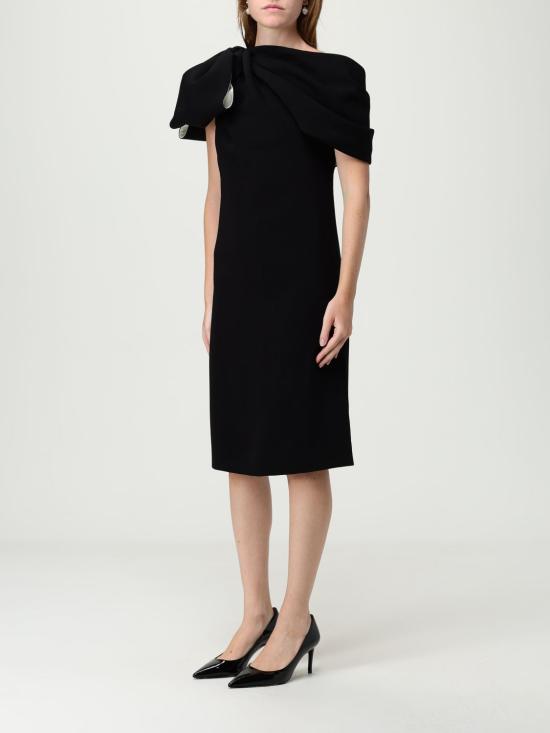 25FW 막스마라 미디 원피스 2521226057600 004 Black - MAX MARA