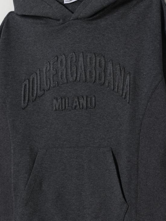 25FW [키즈] 돌체앤가바나 풀오버 L4JWMDG7PDS S8291 Grey - DOLCE & GABBANA