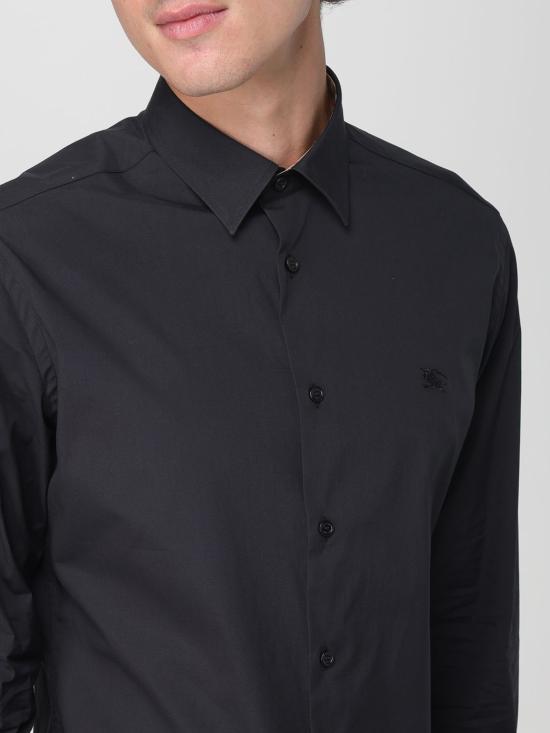 25FW 버버리 스트레치 코튼 셔츠  8071799 Black - BURBERRY