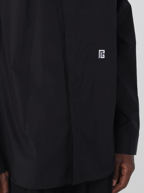25FW 발망 긴팔 셔츠 FH1HS462CE48 EAB Black - BALMAIN