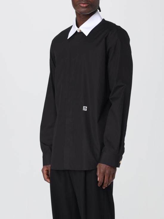 25FW 발망 긴팔 셔츠 FH1HS462CE48 EAB Black - BALMAIN