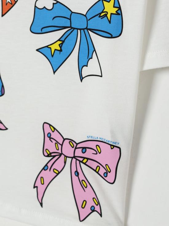 25FW [키즈] 스텔라 맥카트니 티셔츠 TX8D01Z0434 101 Ivory - STELLA MCCARTNEY