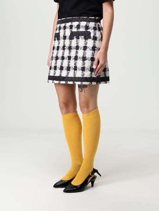 25FW 모스키노 숏 스커트 01025557 1002 Natural - MOSCHINO