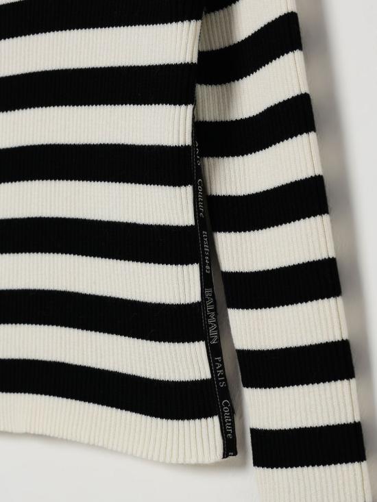 25FW [키즈] 발망 풀오버 BX9A40Z3297 102NE White - BALMAIN