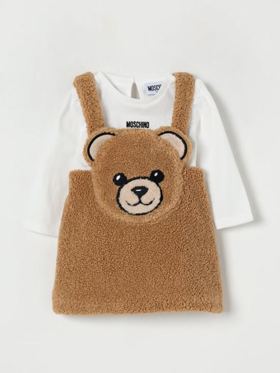 25FW [키즈] 모스키노 오버롤 MDK037LIA00 20351 Brown