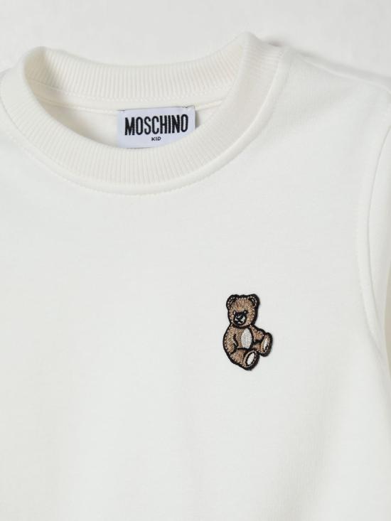 25FW [키즈] 모스키노 풀오버 HRF08VLCA40 10063 White - MOSCHINO