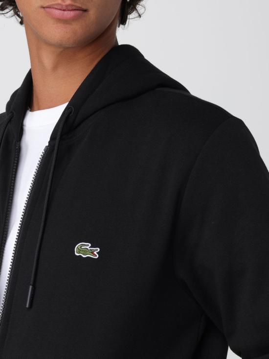 25FW 라코스테 집업 니트 SH9626 031 Black - LACOSTE