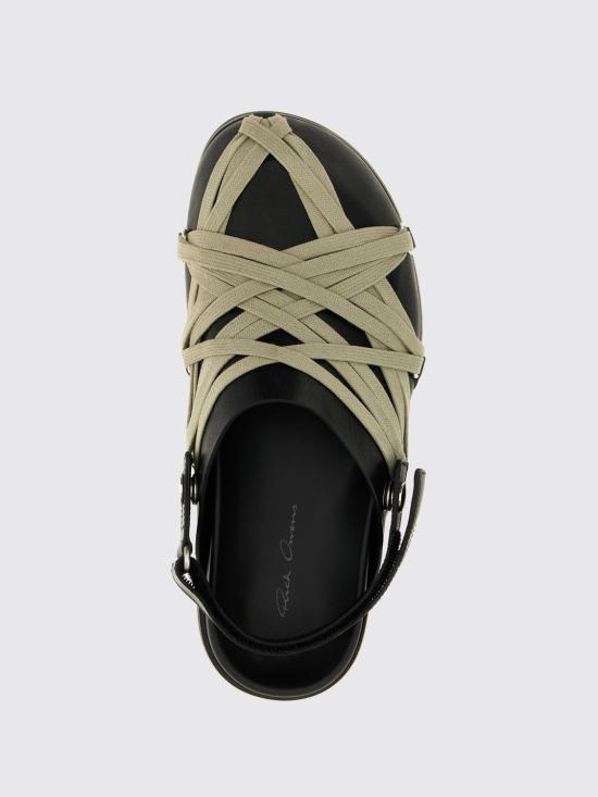 25FW 릭 오웬스 뮬/슬리퍼 RP02E4817LOOW1 09 Black - RICK OWENS