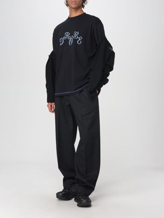 25FW 드롤드무슈 반팔 티셔츠 HTS264CO002 BL Black - DROLE DE MONSIEUR