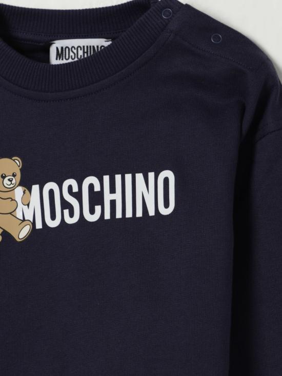 25FW [키즈] 모스키노 풀오버 M8F03QLCA83 40016 Navy - MOSCHINO