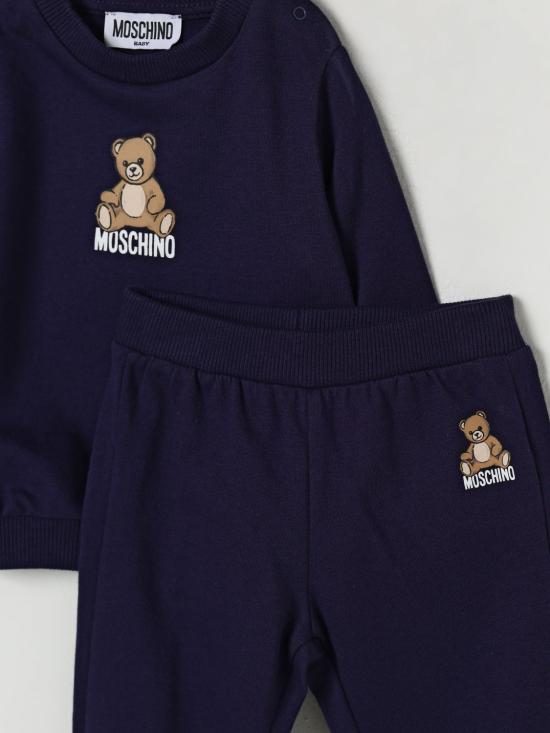 25FW [키즈] 모스키노 오버롤 MMK05ELCA40 40016 Navy - MOSCHINO