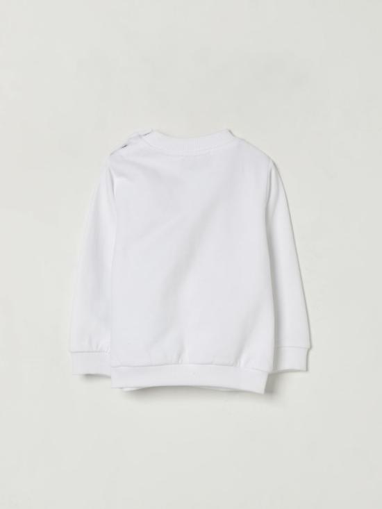 25FW [키즈] 모스키노 풀오버 MOF060LCA14 10101 White - MOSCHINO