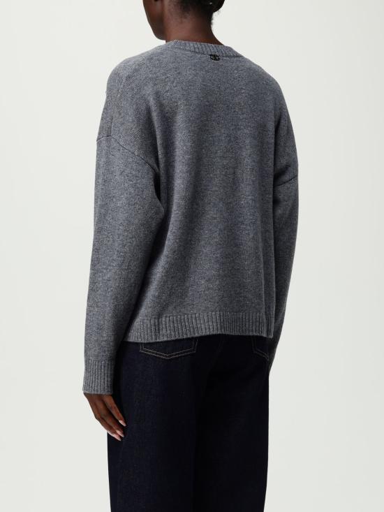 25FW 리우조 스웨터 MF5039MS009 02050 Grey - LIU JO