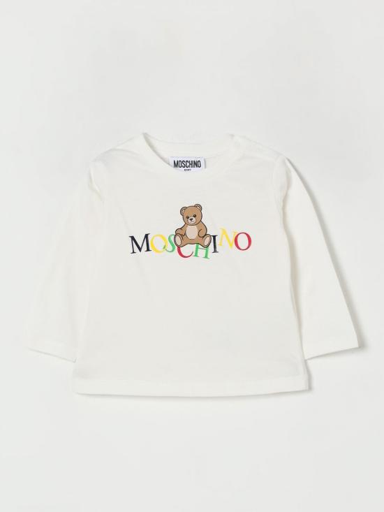 25FW [키즈] 모스키노 티셔츠 MWO00RLAA10 10063 White