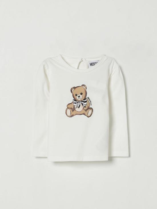 25FW [키즈] 모스키노 티셔츠 MEO001LBA11 10063 White