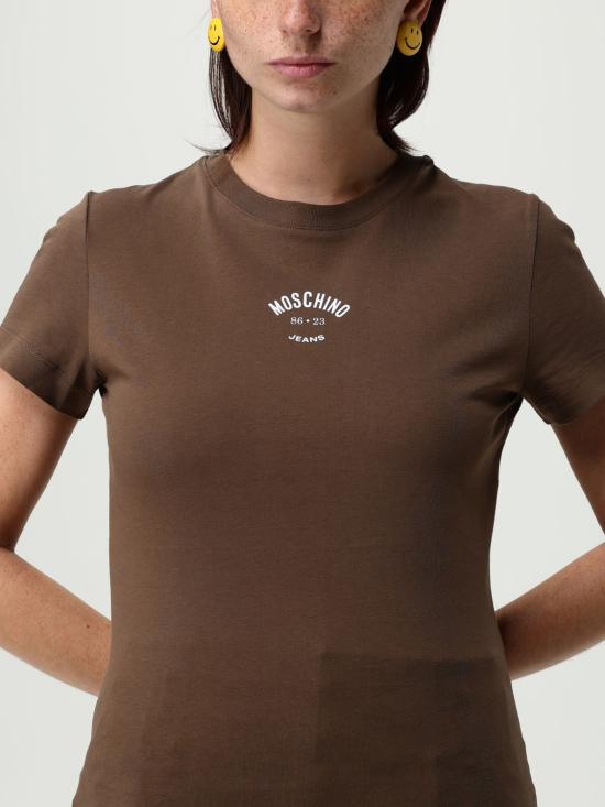 25FW 모스키노 반팔 티셔츠 07078236 1095 Grey - MOSCHINO