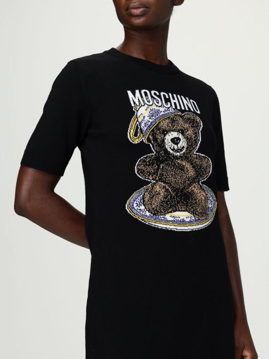 25FW 모스키노 롱 원피스 04880550 2555 Black - MOSCHINO