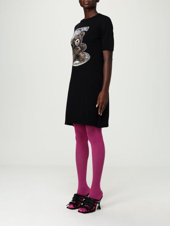 25FW 모스키노 롱 원피스 04880550 2555 Black - MOSCHINO