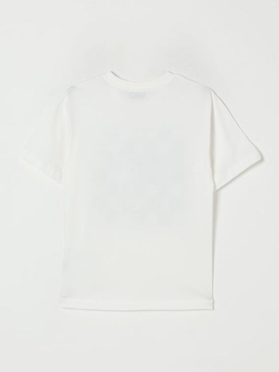 25FW [키즈] 모스키노 티셔츠 HUM05GLAA01 10063 White - MOSCHINO