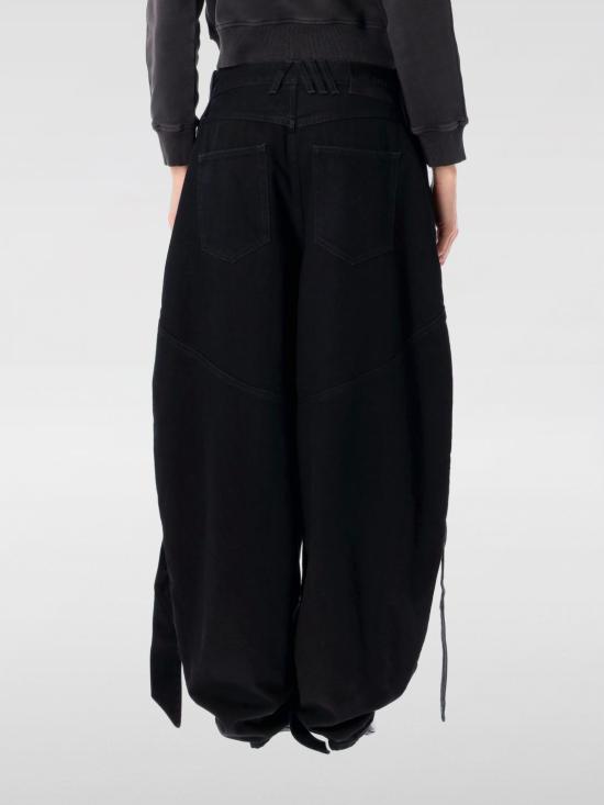 25FW 디 아티코 데님 팬츠 WCP00279CCC120AA 100 Black - THE ATTICO