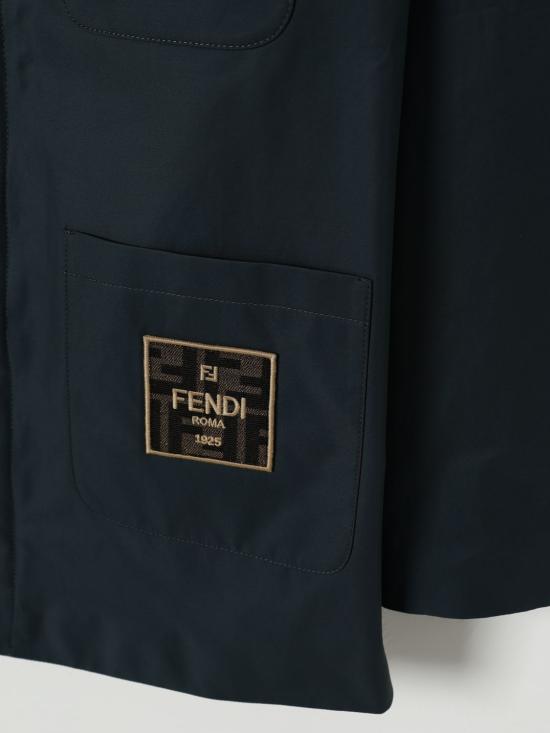 25FW [키즈] 펜디 캐주얼 자켓 JMA332ART2 F0E3J Green - FENDI