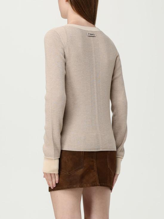 25FW 핑코 가디건 105543A2S3 D23 Beige - PINKO