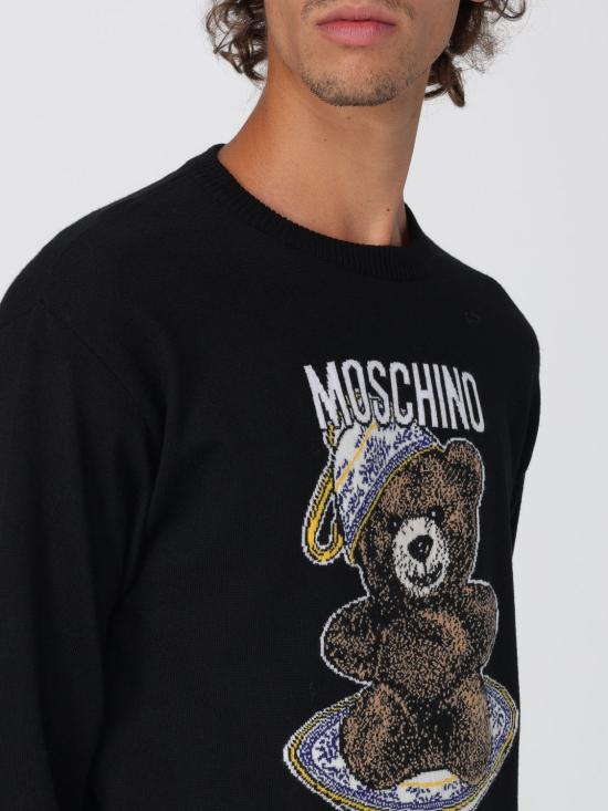 25FW 모스키노 스웨터 09295200 2555 Black - MOSCHINO