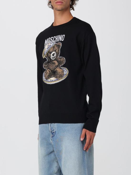 25FW 모스키노 스웨터 09295200 2555 Black - MOSCHINO