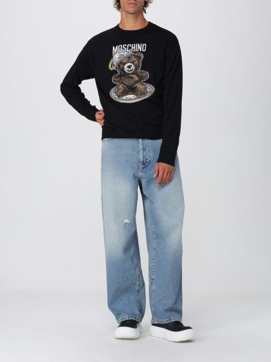 25FW 모스키노 스웨터 09295200 2555 Black - MOSCHINO