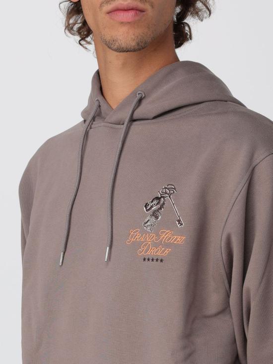 25FW 드롤드무슈 긴팔 티셔츠 HHO184CO127 TA Dove Grey - DROLE DE MONSIEUR