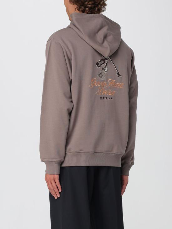 25FW 드롤드무슈 긴팔 티셔츠 HHO184CO127 TA Dove Grey - DROLE DE MONSIEUR