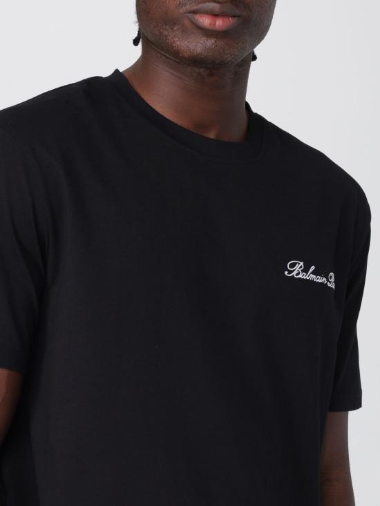 25FW 발망 반팔 티셔츠 FH1EG000BC68 EAB Black - BALMAIN