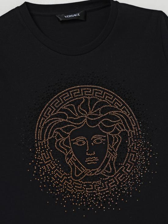 25FW [키즈] 베르사체 티셔츠 10183421A14931 2B130 Black - VERSACE