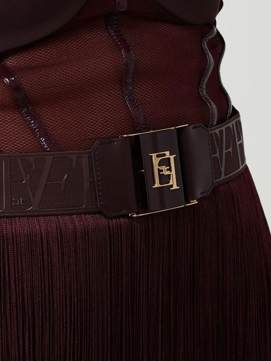 25FW 엘리자베타프랜치 미디 원피스 AB825 EA4 Wine - ELISABETTA FRANCHI