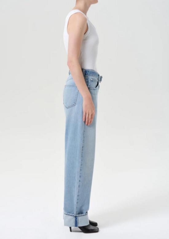  에이골디 데님 팬츠 아골드 커프드 테이퍼 진 듀 포인트 - AGOLDE