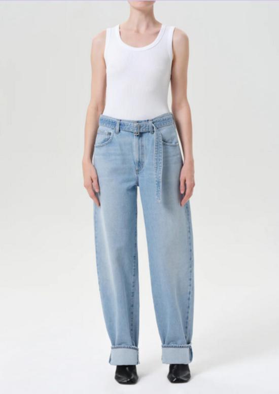  에이골디 데님 팬츠 아골드 커프드 테이퍼 진 듀 포인트 - AGOLDE