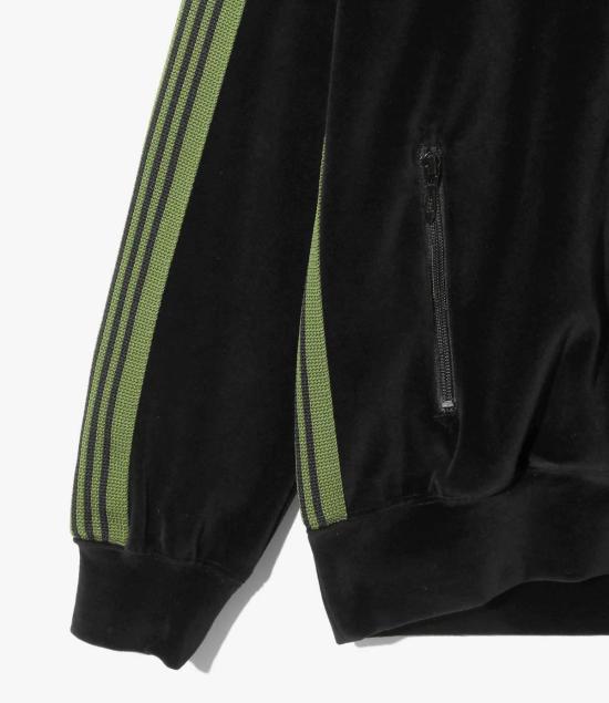  니들스 봄버 자켓 리브 칼라 트랙 재킷 C/Pe 벨루어 - NEEDLES