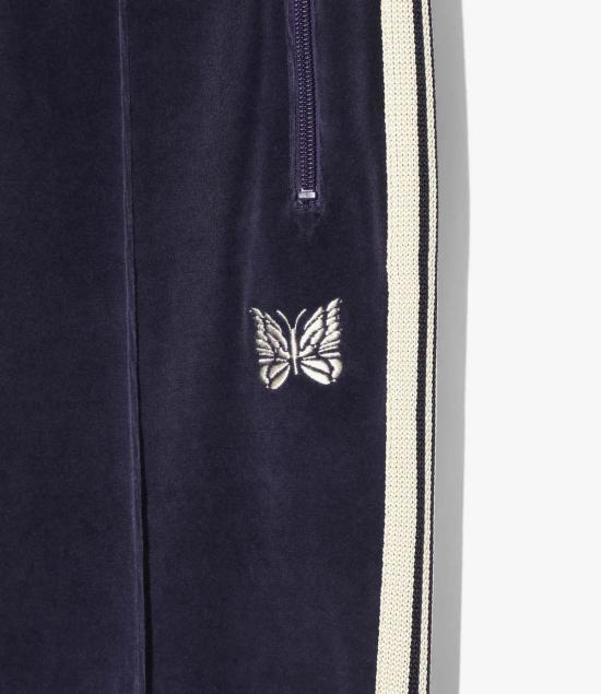  니들스 트레이닝/조거 팬츠 부츠컷 트랙 팬츠 벨루어 - NEEDLES