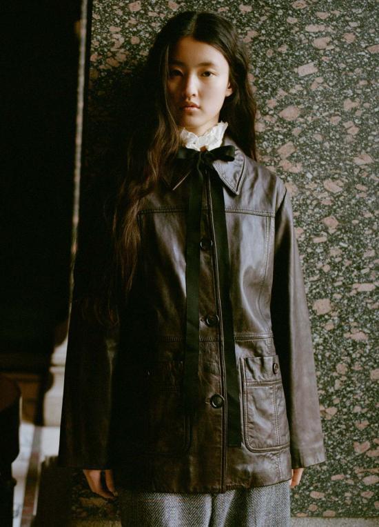  씨뉴욕 가죽 자켓 Sea Ny Lenoir 재킷 초콜릿 - SEA NY