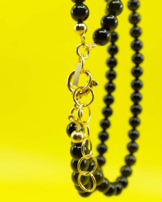  어니스트 더블유 베이커 네크리스 어니스트 W. 베이커 아게이트 진주 목걸이 블랙 - ERNEST W. BAKER