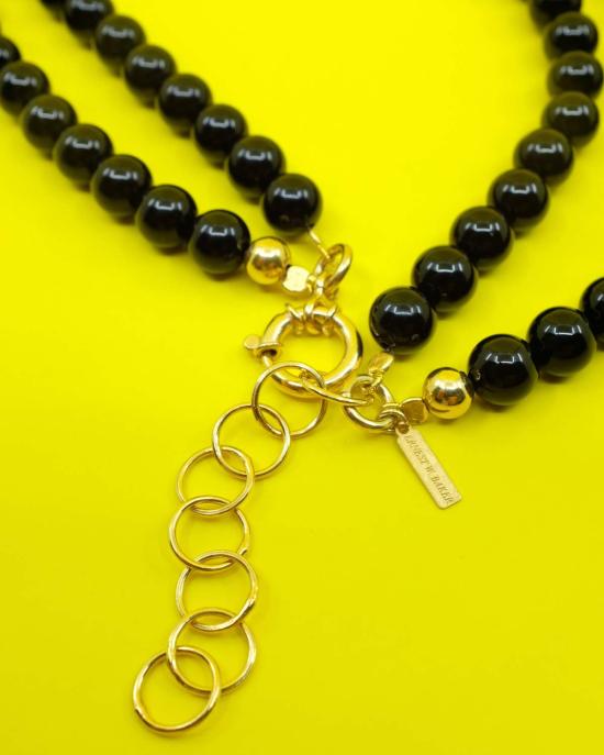  어니스트 더블유 베이커 네크리스 어니스트 W. 베이커 아게이트 진주 목걸이 블랙 - ERNEST W. BAKER