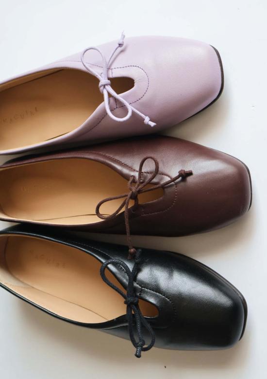  매과이어 뮬/슬리퍼 프라토 브라운 발레리나 브라운 - MAGUIRE