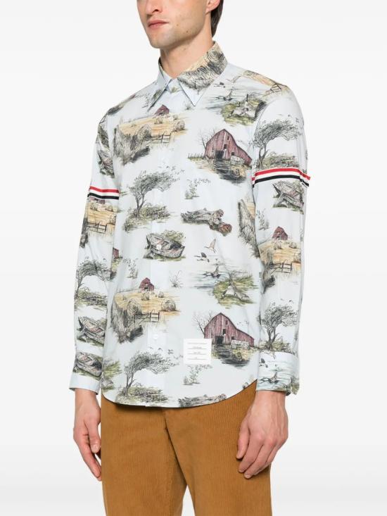 25FW 톰브라운 셔츠 MWL301OF0976 996 SEASONAL MULTI - THOM BROWNE