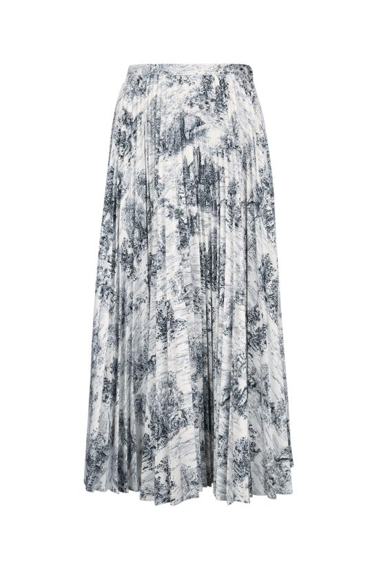 25SS 디올 롱 스커트 512J04A3016 5855 Blue