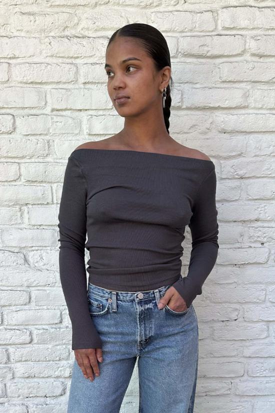  길 블라우스 겔 월터 탑 그래파이트 - GEEL