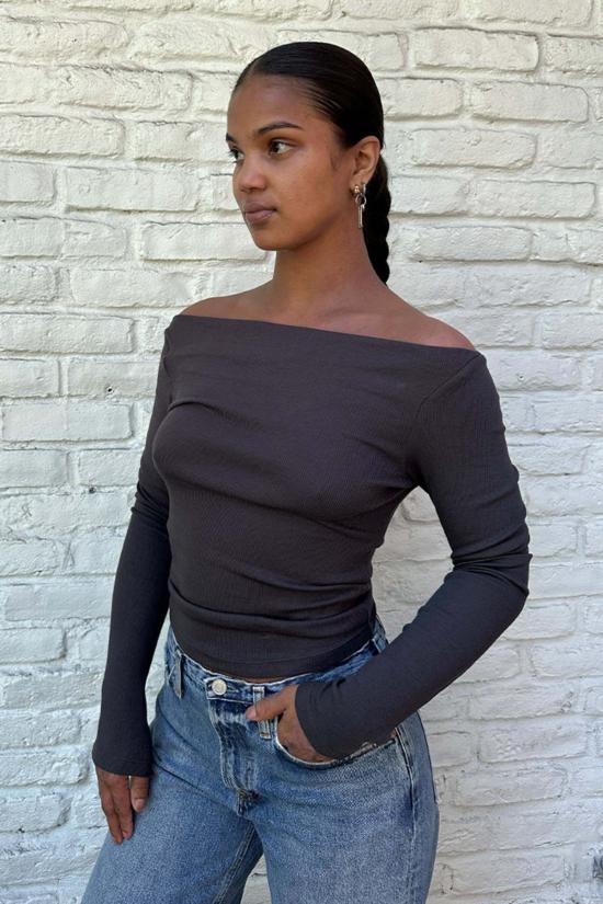  길 블라우스 겔 월터 탑 그래파이트 - GEEL