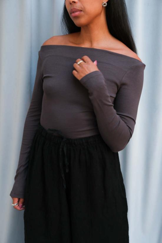  길 블라우스 겔 월터 탑 그래파이트