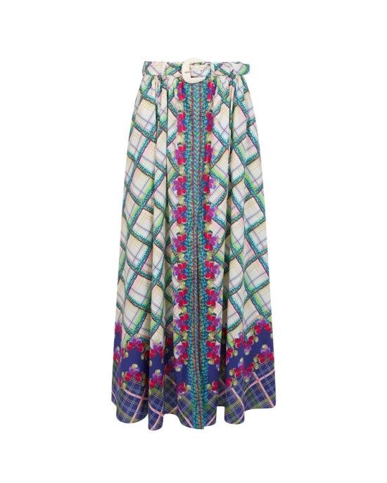  살로니 롱 스커트 Saloni Judi  메추라기 체크